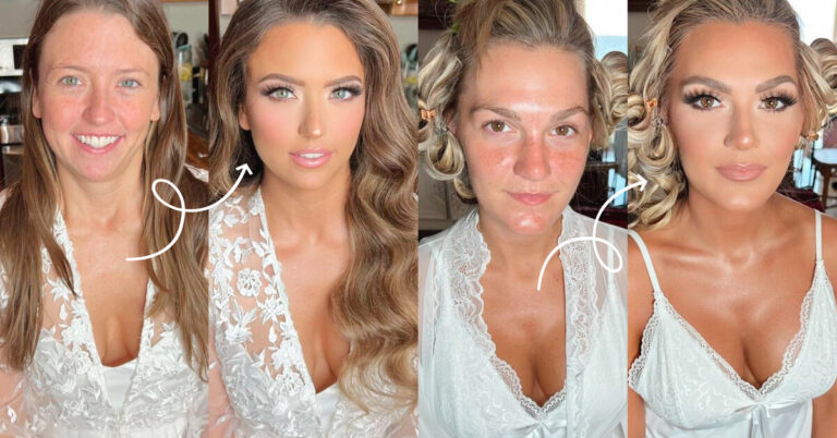 Как на самом деле выглядят американские невесты: фото с макияжем и без