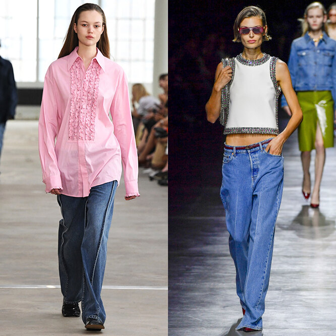Фасоны джинсов, которые будут в моде в 2024 году: стильная шпаргалка