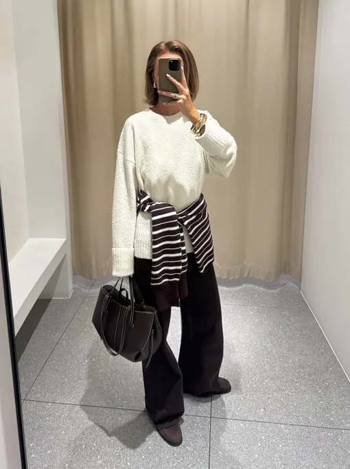 Фэшн-блогеры носят этот лонгслив, чтобы вывести осенние образы на новый уровень Фэшн-блогеры носят этот лонгслив, чтобы вывести осенние образы на новый уровень