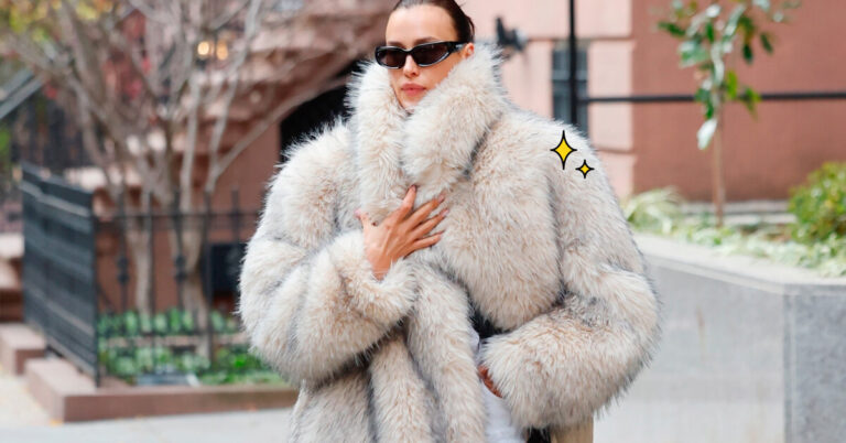 10 модных шуб, как у Ирины Шейк (у нее, кстати, от российского бренда!)