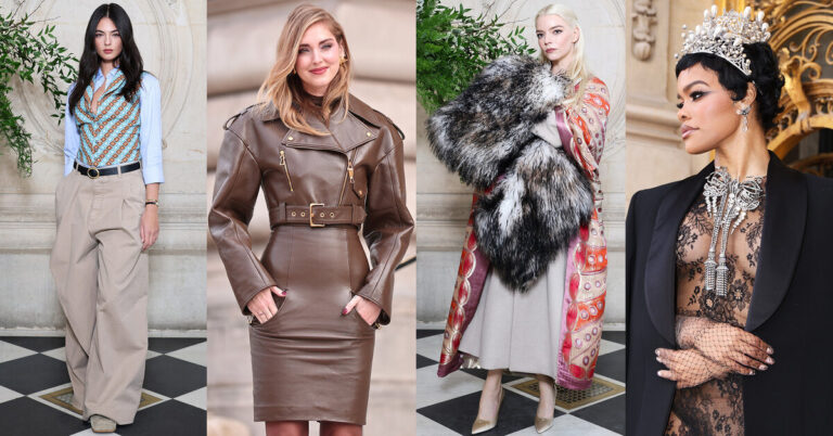 Кружево, кожа и даже одна корона «из Лувра»: самые яркие звездные образы на Неделе моды в Париже