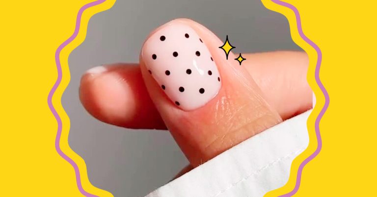 Маникюр «юбка в горошек»: как сделать трендовый дизайн дома