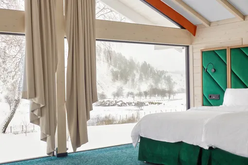 Из шале на первой линии открывается по-настоящему живописный вид