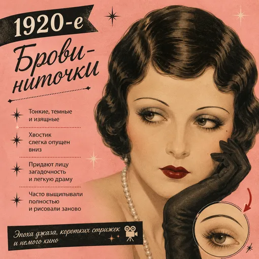 Как менялись идеальные брови за последние 100 лет Как менялись идеальные брови за последние 100 лет