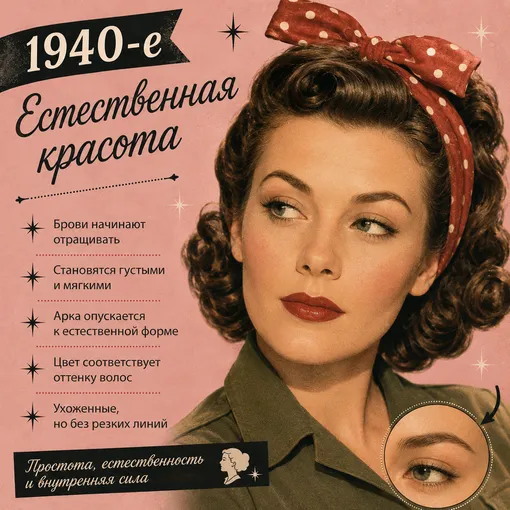 Как менялись идеальные брови за последние 100 лет Как менялись идеальные брови за последние 100 лет