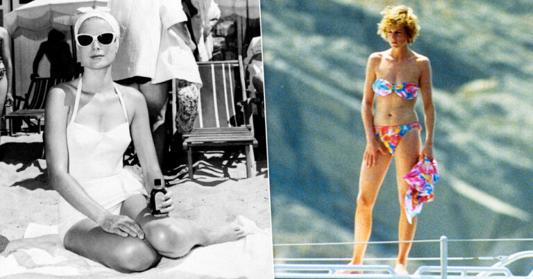 Как выглядели в купальниках принцесса Диана, Грейс Келли и другие иконы XX века