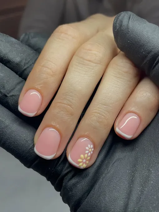 Цветочный френч