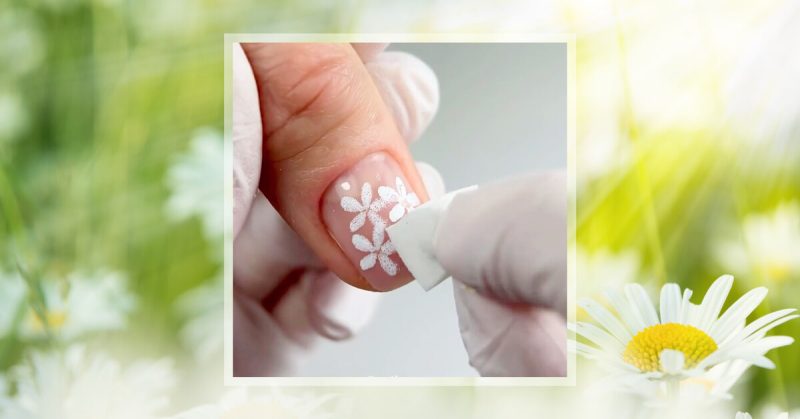 Ногти-ромашки: как повторить этот стильный дизайн ногтей в домашних условиях