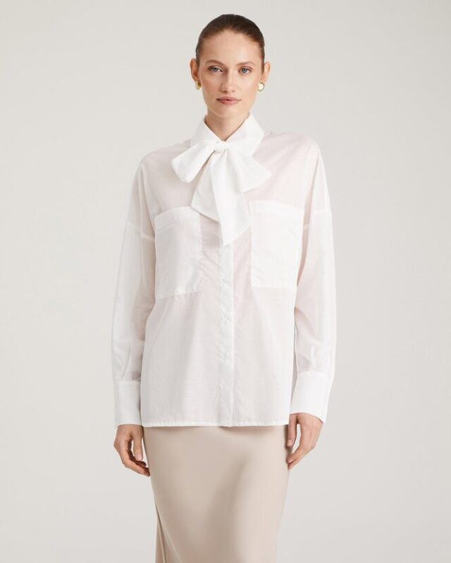 Блузка с бантом – модно или нет? Подборка стоящих вариантов и идеи стилизации