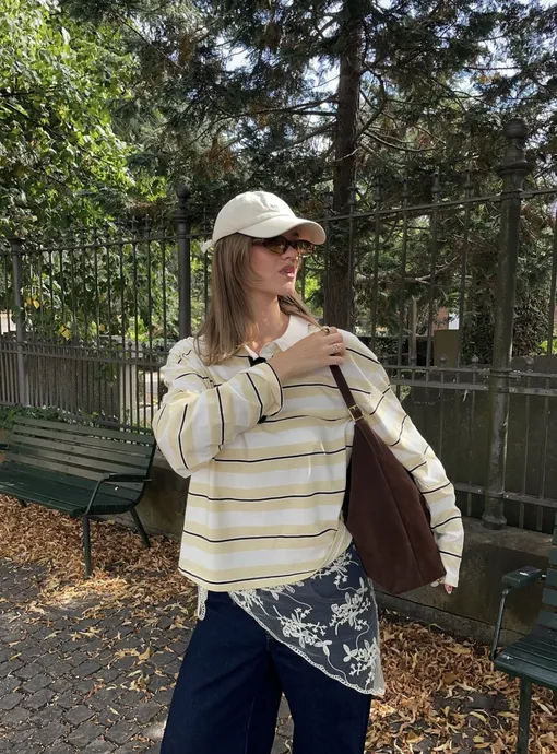 Фэшн-блогеры носят этот лонгслив, чтобы вывести осенние образы на новый уровень Фэшн-блогеры носят этот лонгслив, чтобы вывести осенние образы на новый уровень