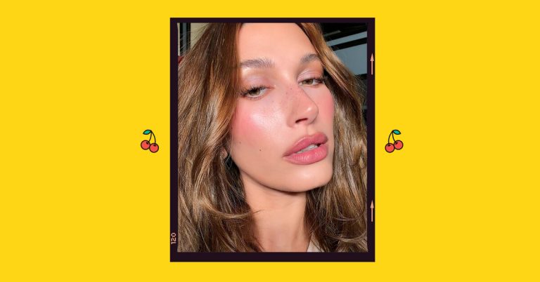 Как работает сочетание розового и коричневого в макияже губ: пример Хейли Бибер