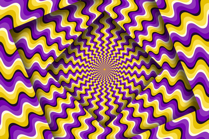 «Остановить» движение на этой оптической иллюзии может лишь 5% людей: проверь свои способности!
