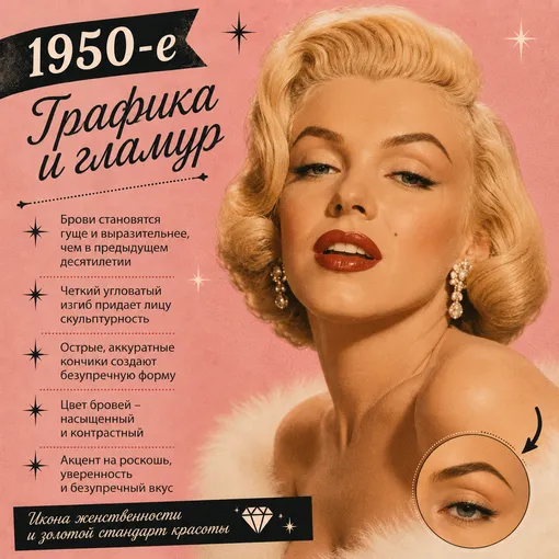 Как менялись идеальные брови за последние 100 лет Как менялись идеальные брови за последние 100 лет