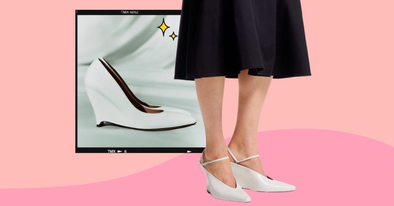 Модные туфли 2026: обновлённая танкетка в тренде