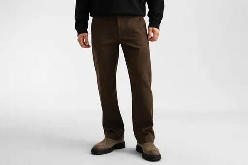 Брюки хлопковые прямого кроя, Hugo