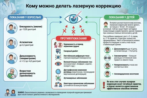 лазерная коррекция зрения инфографика