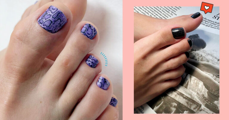 Пленки для педикюра: 10 идей nail-дизайна, которые будут украшать ноги много недель подряд