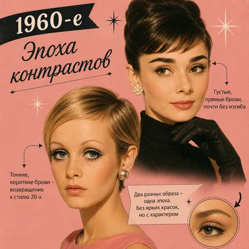 Как менялись идеальные брови за последние 100 лет Как менялись идеальные брови за последние 100 лет
