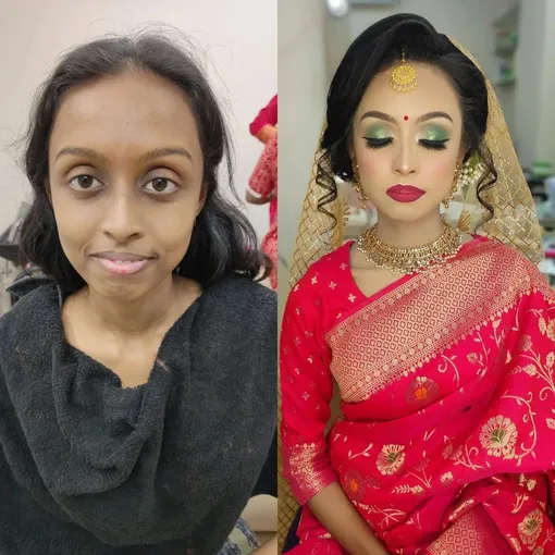 Как на самом деле выглядят невесты из Бангладеша: фото с макияжем и без