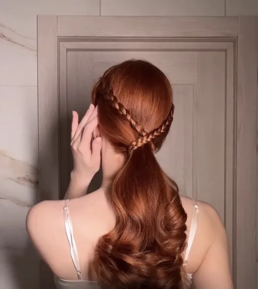 Как сделать причёску с косами за 5 минут 5 минут — и необычная прическа готова!