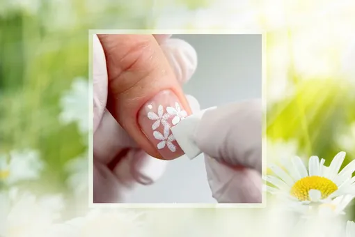 Ромашковое поле: простая и стильная идея маникюра на весну, за которой не надо идти в салон